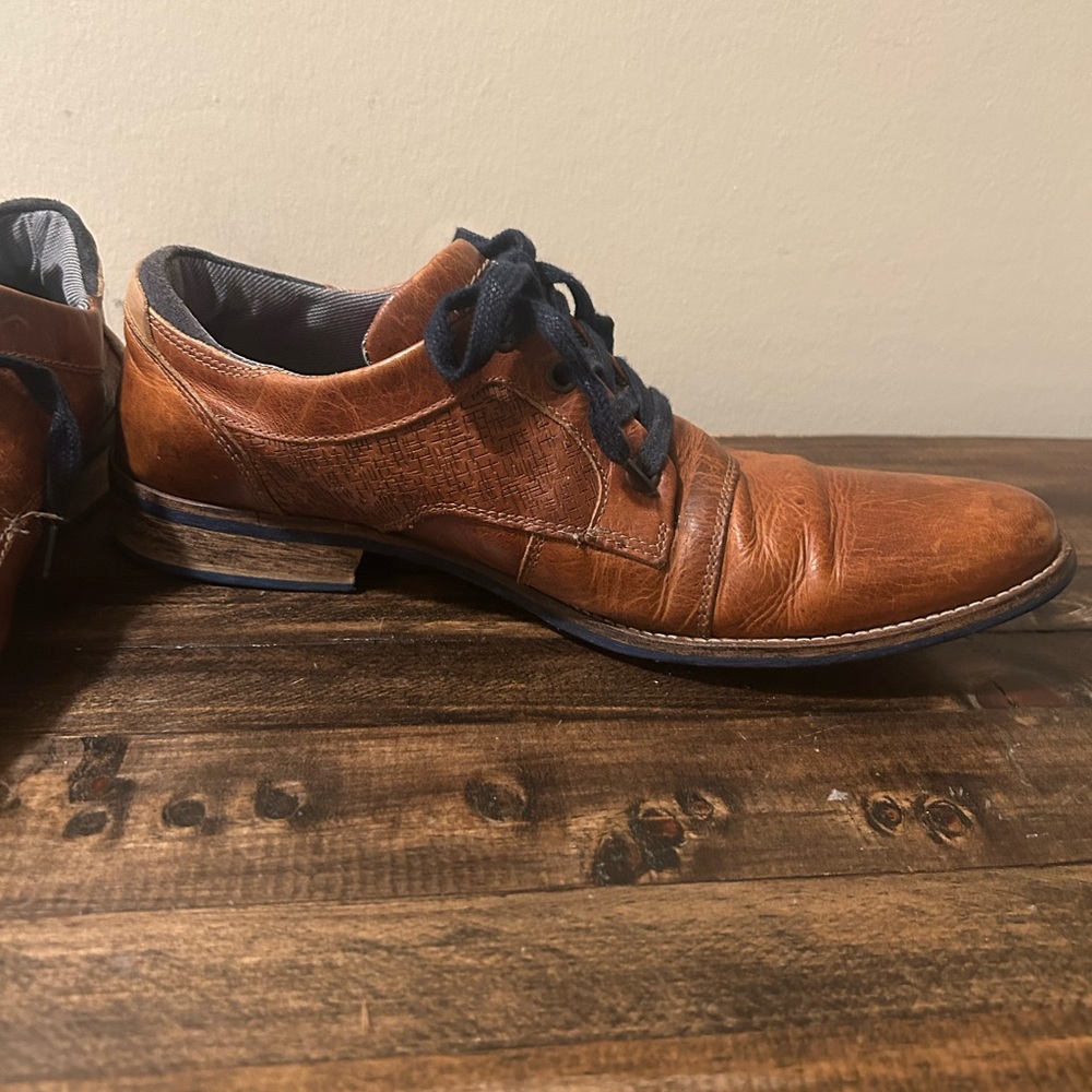 Bull Boxer Men's Sz 9 Chestnut Brown Leather Limited Edition 1/500 Dress Shoes - Picture 8 of 15